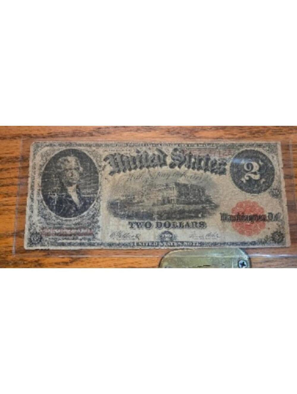 Vintage United States 1917 $2 bill (horse blanket)